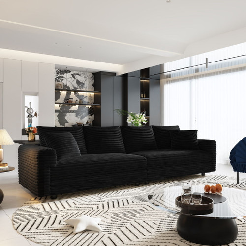 Modern Comfy Upholstered Sofa Cloud Couch & Deep Seat Couches