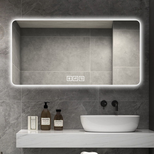 LED Bathroom Mirror With 3 Color Dimmable Backlight