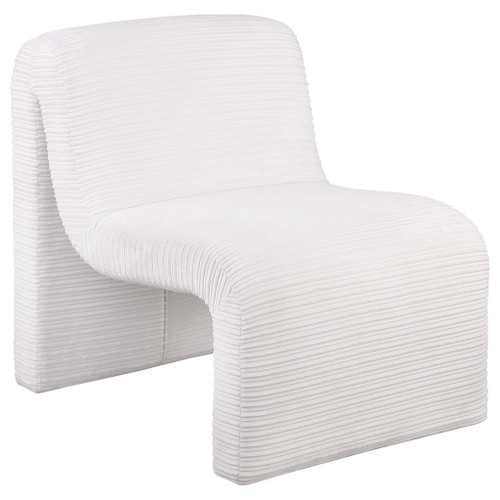 Winne - Curved Armless Accent Chair
