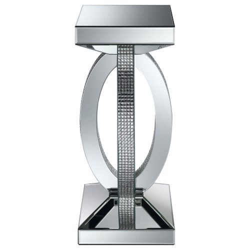 Empire - Square Side End Table - Silver