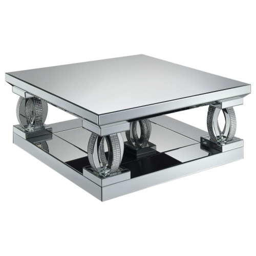 Shannon - Square Coffee Table - Silver