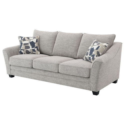 Mingle ] Upholstered Sofa - Light Gray