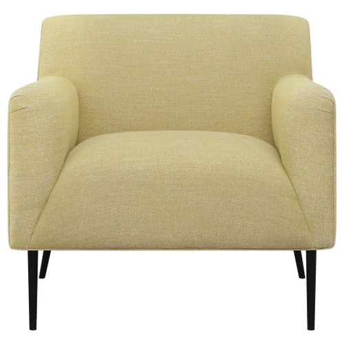 Darlene - Upholstered English Arm Accent Chair - Yellow
