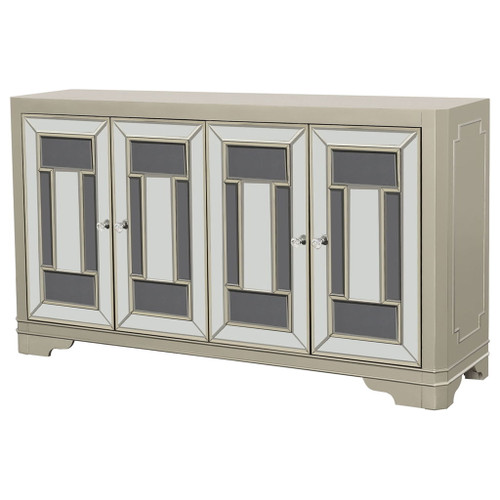 Adriane - 4 Door Accent Cabinet - Champagne