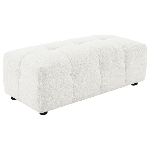 Sooke - Rectangular Ottoman - Off White