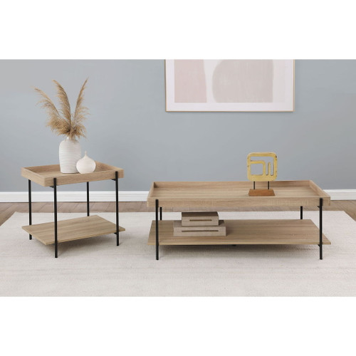 Grantham - 2 Piece Rectangular Coffee And End Table Set - Natural