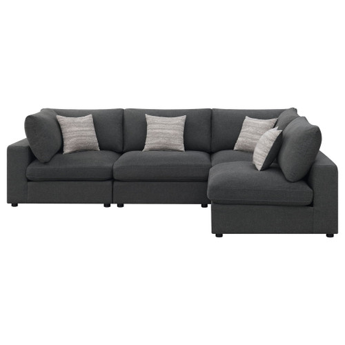 Rhette - Upholstered Sectional With Reversible Cushions