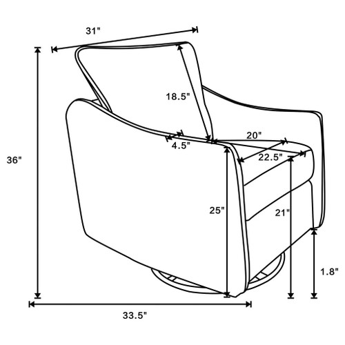 Nikko - Swivel Chair