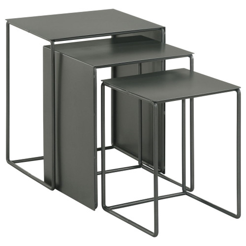 Vestal - 3 Piece Rectangular Nesting Table Set - Gray