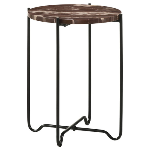 Kohala - Round Accent Side Table - Red