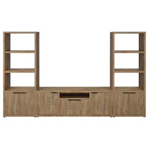 Noriega - 3 Piece TV Entertainment Center, Open & Concealed Storage - Wood
