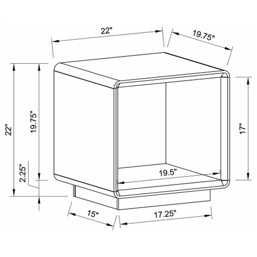 Fletcher - Table With Open Shelf