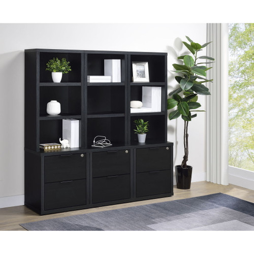 Geary - 3 Piece Wall Unit Bookcase Set With USB Storage