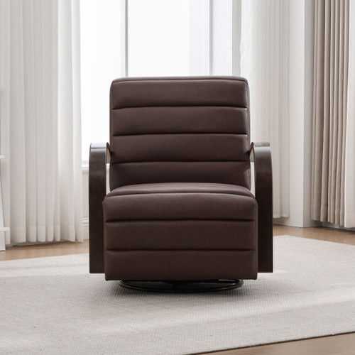 360° Swivel Accent Chair With Armrests, Comfy Lounge