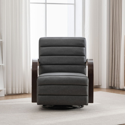 360° Swivel Accent Chair With Armrests, Comfy Lounge