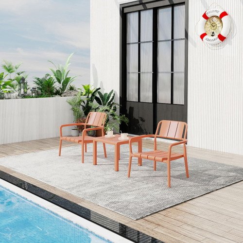 3 Piece Indoor / Outdoor Leisure Table And Chair Set