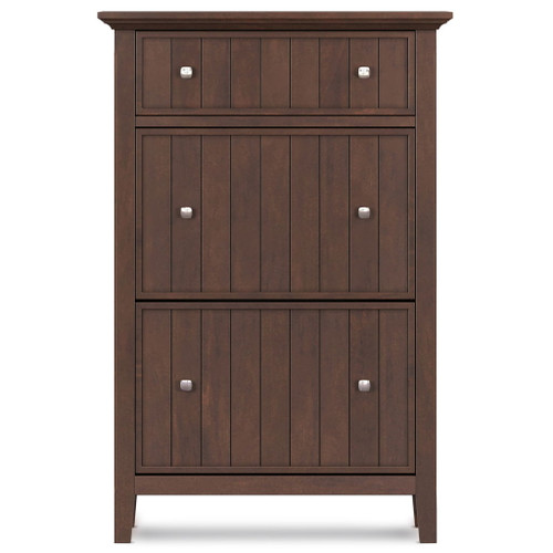 Acadian - Entryway Shoe Storage Cabinet - Brown