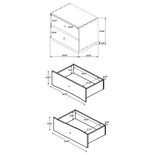 Winslow - 2-Drawer Nightstand - Smokey Walnut