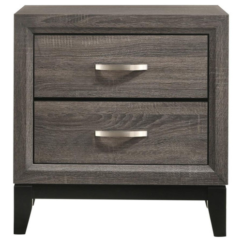 Watson - 2-Drawer Nightstand - Gray Oak