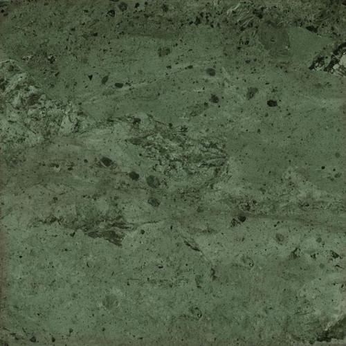 Edite - Round Marble Top Accent Side Table - Merlot