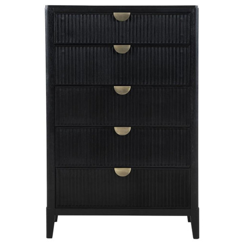 Brookmead - 5-Drawer Bedroom Chest - Black