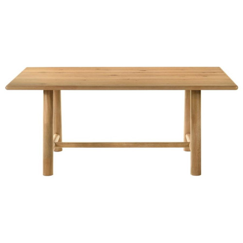 Duncan - 7 Piece Rectangular Wood Dining Table Set - Washed Oak