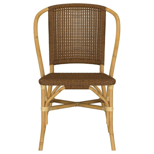 Lexley - Woven Rattan Dining Side Chair (Set of 2) - Brown