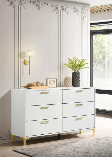 Kendall - 6-Drawer Dresser - White