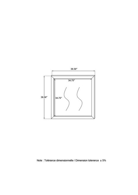 Kendall - Dresser Mirror - Black