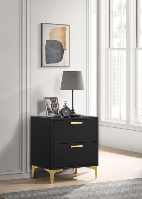 Kendall - 2-Drawer Nightstand - Black