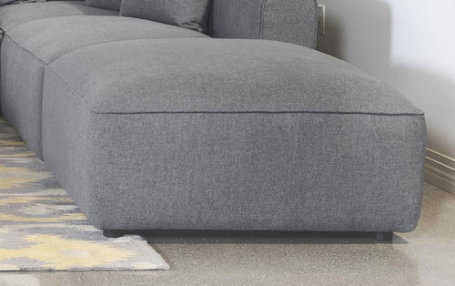 Jennifer - Square Upholstered Ottoman - Gray