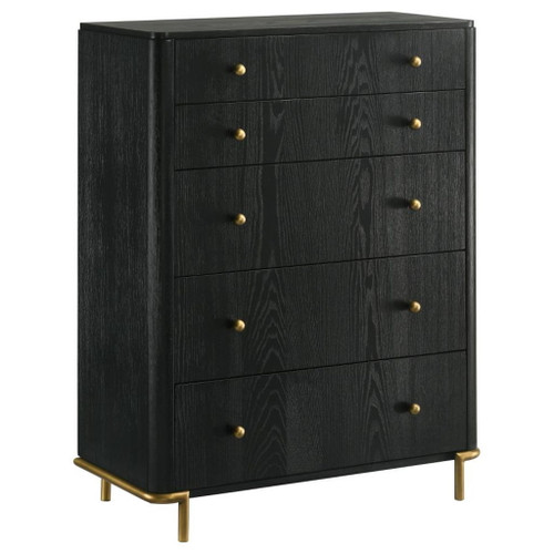 Arini - 5-Drawer Bedroom Chest - Black