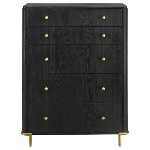 Arini - 5-Drawer Bedroom Chest - Black
