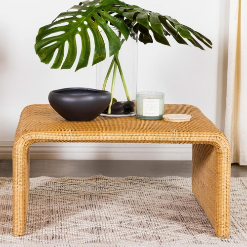 Cahya - Square Woven Rattan Coffee Table - Natural