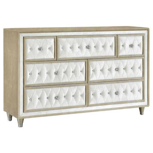 Antonella - 4 Piece Queen Bedroom Set - Ivory