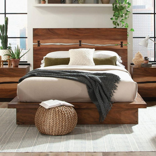 Winslow - Wood Eastern King Panel Bed - Smokey Walnut