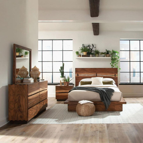 Winslow - Queen 4 Piece Bedroom Set - Smokey Walnut