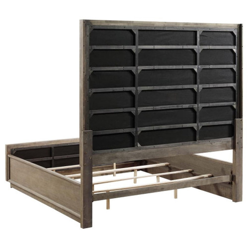 Durango - Eastern King Panel Bed - Washed Oak