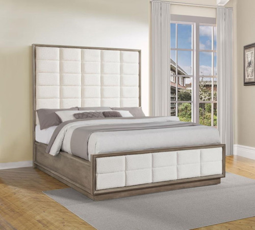 Durango - California King Panel Bed - Washed Oak