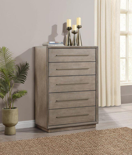 Durango - 5-Drawer Bedroom Chest - Washed Oak