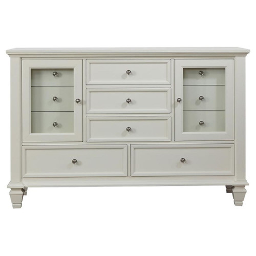 Sandy Beach - 11-Drawer Dresser - Cream White