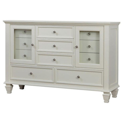 Sandy Beach - 11-Drawer Dresser - Cream White