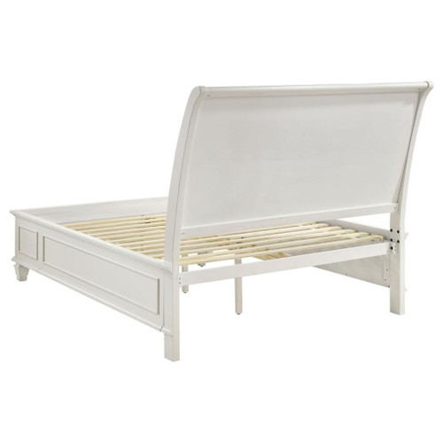 Sandy Beach - 5 Piece Queen Bedroom Set - Cream White