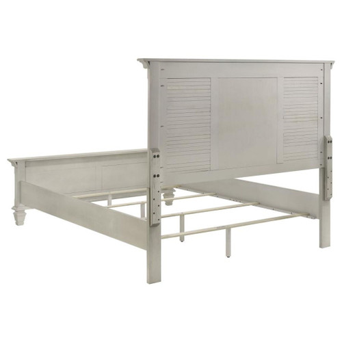 Franco - 4 Piece Queen Bedroom Set - Distressed White