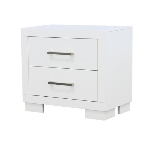 Jessica - 2-Drawer Nightstand - Cream White