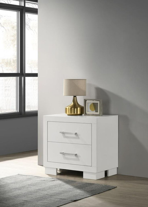 Jessica - 2-Drawer Nightstand - Cream White