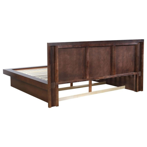 Jessica - 4 Piece Eastern King LED Bedroom Set - Cappuccino