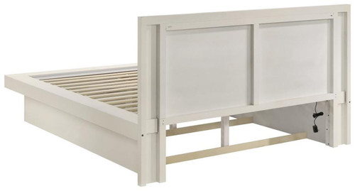 Jessica - 6 Piece Queen LED Bedroom Set - Cream White