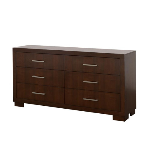 Jessica - 6-Drawer Dresser - Cappuccino