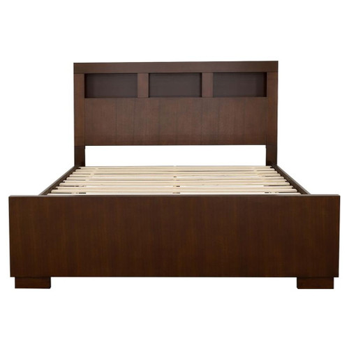 Jessica - 4 Piece Eastern King Bedroom Set - Cappuccino